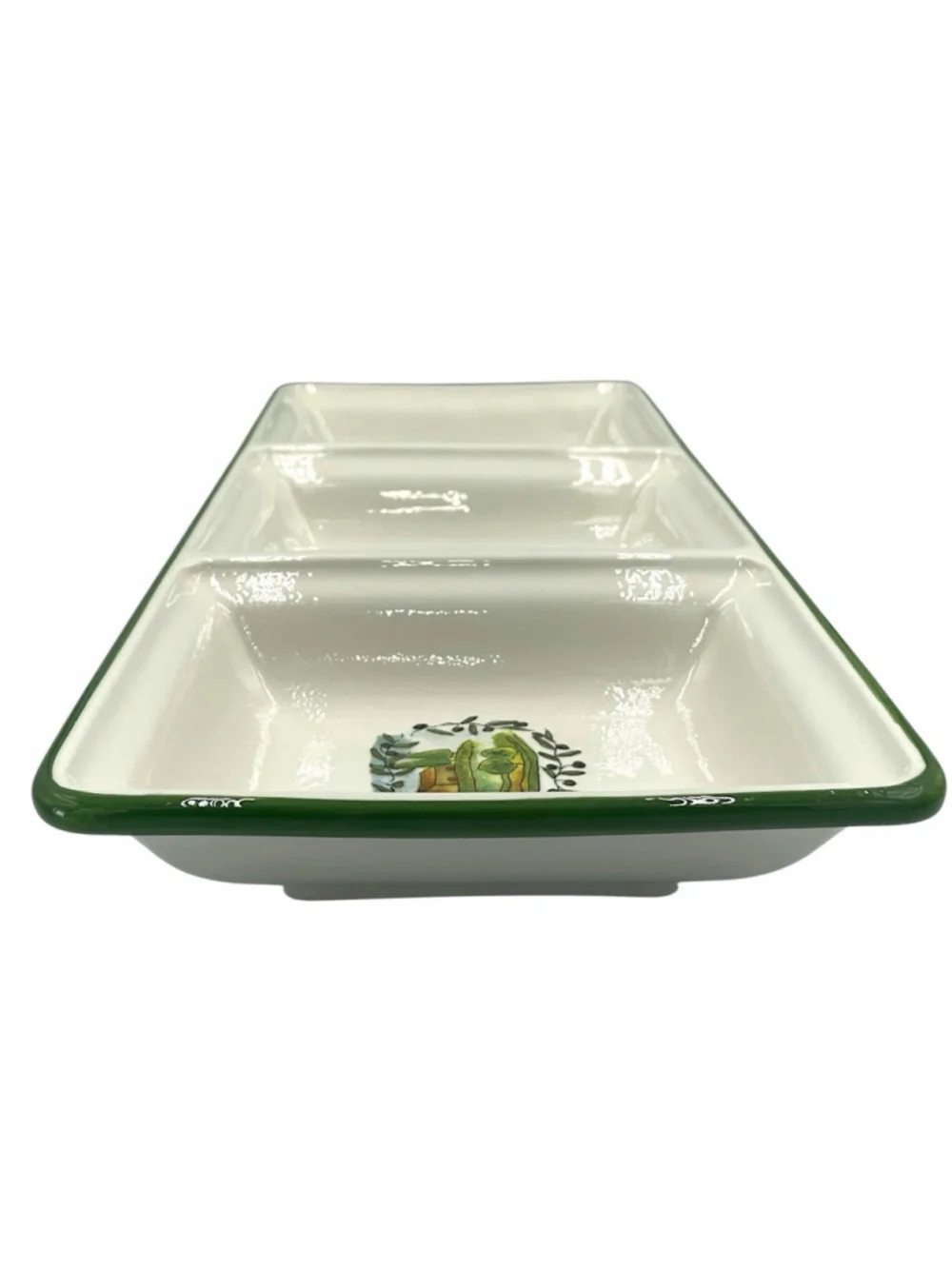 Crate & Barrel Rosanna Import Tuscany Series Divided Dish Platter Made in Italy